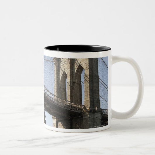 Die Brooklyn-Brücke Zweifarbige Tasse (Rechts)
