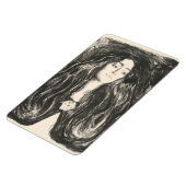 Die Brosche von Edvard Munch Magnet (Linke Seite)