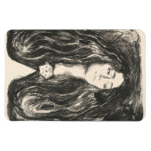Die Brosche von Edvard Munch Magnet (Horizontal)