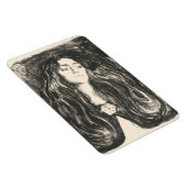 Die Brosche von Edvard Munch Magnet (Rechte Seite)