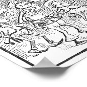 Die Brownnies-Studie Phrenology Poster (Ecke)