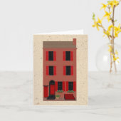 Die brownstone-Raum-Anmerkungs-Karte Karte (Gelbe Blume)