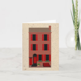 Die brownstone-Raum-Anmerkungs-Karte Karte