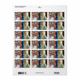 Die Brücke, 1917-1918 von Gustav Klimt Adressaufkleber