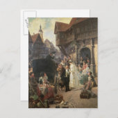 Die Brücke, 19. Jahrhundert Postkarte (Vorne/Hinten)