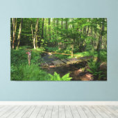 Die Brücke am Bach Leinwanddruck (Insitu (Holzboden))
