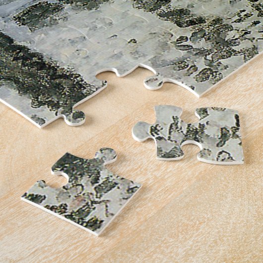 Die Brücke, Amsterdam Monet Schöne Kunst Puzzle (Seite)