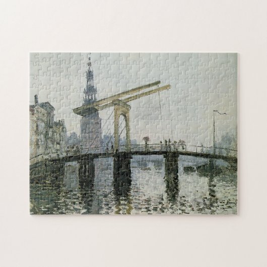 Die Brücke, Amsterdam Monet Schöne Kunst Puzzle (Horizontal)