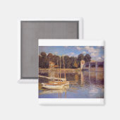 Die Brücke bei Argenteuil Claude Monet Magnet (Vorderseite/Rückseite)