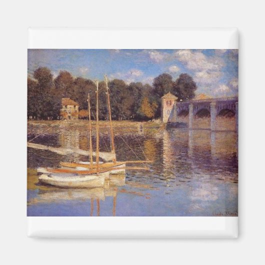 Die Brücke bei Argenteuil Claude Monet Magnet (Vorne)