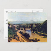 Die Brücke bei Narni durch Corot Postkarte (Vorne/Hinten)