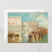 Die Brücke der Lichter von Venedig Postkarte (Vorne/Hinten)