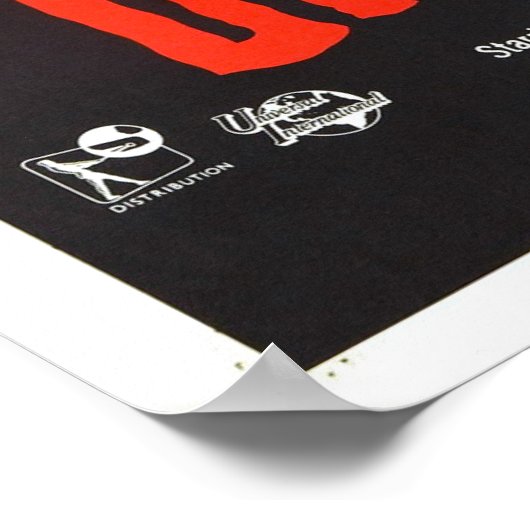 Die Brücke des Dracula-Films Poster (Ecke)