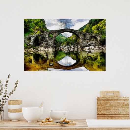 Die Brücke des Teufels Poster (Küche)