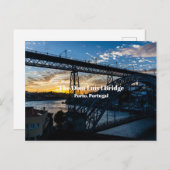 Die Brücke Dom Luís I Postkarte (Vorne/Hinten)