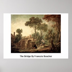 Die Brücke durch Francois Boucher Poster