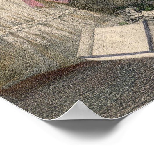 Die Brücke, graviert von J. Battannier, 1852-53 Poster (Ecke)