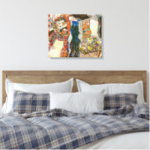 Die Brücke | Gustav Klimt | Leinwanddruck (Insitu (Schlafzimmer))