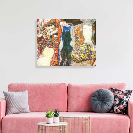 Die Brücke | Gustav Klimt | Leinwanddruck (Insitu (Wohnzimmer))