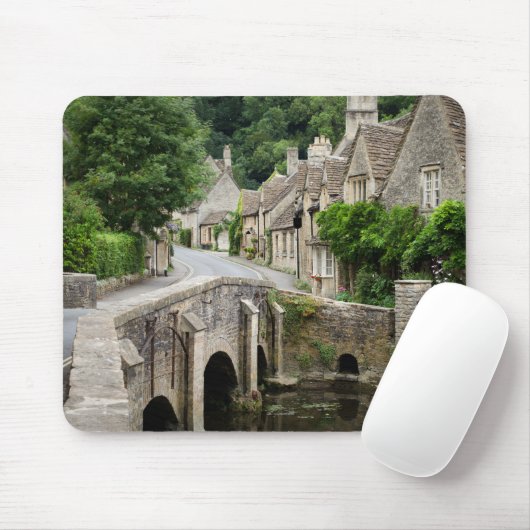 Die Brücke im Schloss Combe, BRITISCHES mousepad (Mit Mouse)
