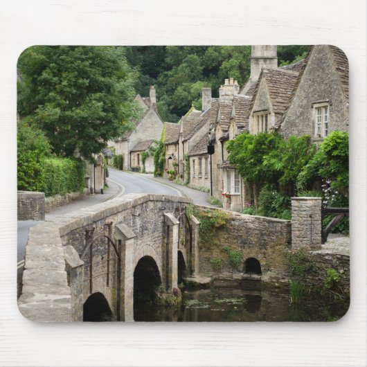 Die Brücke im Schloss Combe, BRITISCHES mousepad (Vorne)
