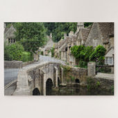 Die Brücke im Schloss Combe in Cotswolds, Puzzle (Horizontal)