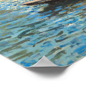 Die Brücke in Argenteuil - Claude Monet Fine Art Poster (Ecke)