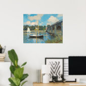 Die Brücke in Argenteuil - Claude Monet Fine Art Poster (Heimbüro)
