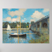 Die Brücke in Argenteuil - Claude Monet Fine Art Poster (Vorne)