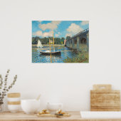Die Brücke in Argenteuil - Claude Monet Fine Art Poster (Küche)