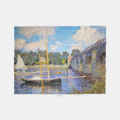 Die Brücke in Argenteuil, Monet Fleecedecke (Vorderseite (Horizontal))