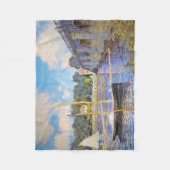 Die Brücke in Argenteuil, Monet Fleecedecke (Vorderseite)