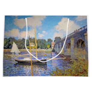 Die Brücke in Argenteuil, Monet Große Geschenktüte