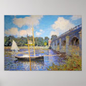 Die Brücke in Argenteuil, Monet Poster (Vorne)