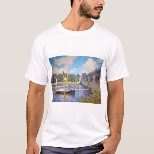 Die Brücke in Argenteuil, Monet T-Shirt (Vorderseite)