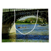 Die Brücke in Argenteuil und die Seine Große Geschenktüte (Vorderseite)