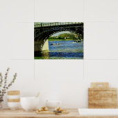 Die Brücke in Argenteuil und die Seine Poster (Küche)