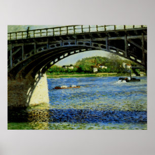 Die Brücke in Argenteuil und die Seine Poster