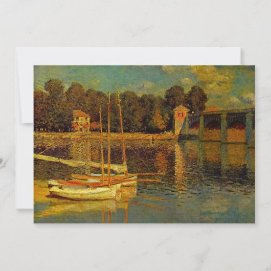 Die Brücke in Argenteuil von Claude Monet (Vorderseite)