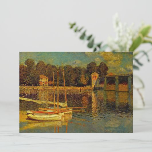 Die Brücke in Argenteuil von Claude Monet (Stehend Vorderseite)