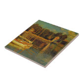 Die Brücke in Argenteuil von Claude Monet Fliese (Seite)