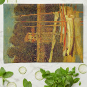 Die Brücke in Argenteuil von Claude Monet Geschirrtuch (Gefaltet)