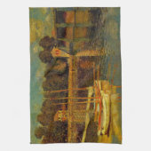 Die Brücke in Argenteuil von Claude Monet Geschirrtuch (Vertikal)