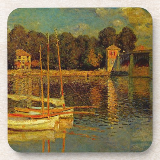 Die Brücke in Argenteuil von Claude Monet Getränkeuntersetzer (Vorderseite)