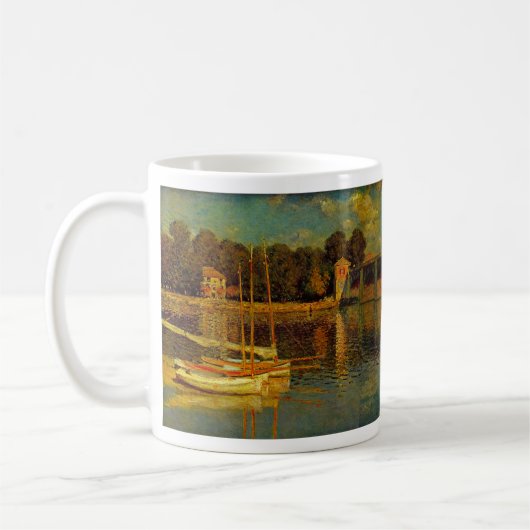Die Brücke in Argenteuil von Claude Monet Kaffeetasse (Links)