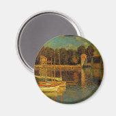 Die Brücke in Argenteuil von Claude Monet Magnet (Vorderseite/Rückseite)