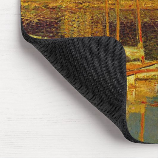 Die Brücke in Argenteuil von Claude Monet Mousepad (Ecke)