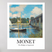Die Brücke in Argenteuil von Claude Monet Poster (Vorne)