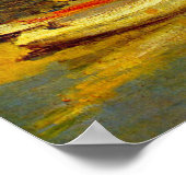 Die Brücke in Argenteuil von Claude Monet Poster (Ecke)