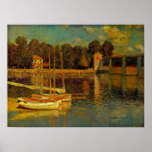 Die Brücke in Argenteuil von Claude Monet Poster (Vorne)